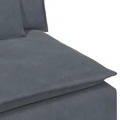 vidaXL Modulaire bank met kussens donkergrijs