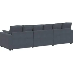 vidaXL Modulaire bank met kussens donkergrijs