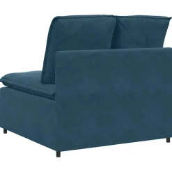 vidaXL Modulaire bank middenmodule met kussens 100 cm crèmekleurig