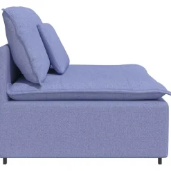 vidaXL Modulaire bank middenmodule met kussens 100 cm spijkerblauw