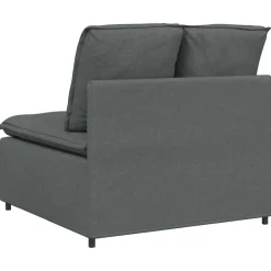 vidaXL Modulaire bank middenmodule met kussens 100 cm donkergrijs