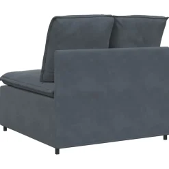 vidaXL Modulaire bank middenmodule met kussens 100 cm donkergrijs