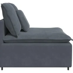 vidaXL Modulaire bank middenmodule met kussens 100 cm donkergrijs