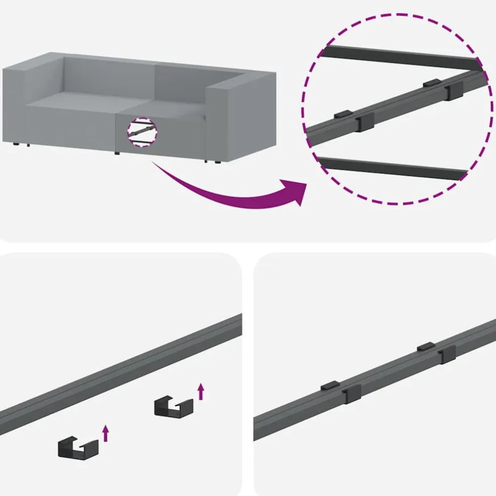 vidaXL Modulaire bank middenmodule met kussens 100 cm crèmekleurig