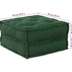 vidaXL Modulaire bankstel 70x70x36 stof groen