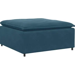 vidaXL Modulaire bank voetenbank module crème 100x100x48 cm
