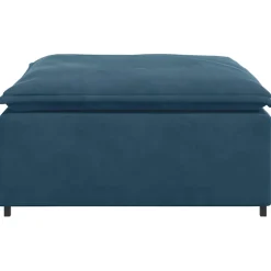 vidaXL Modulaire bank voetenbank module crème 100x100x48 cm