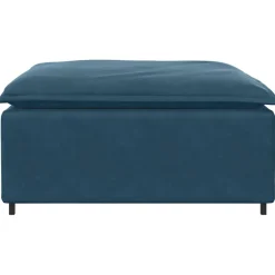 vidaXL Modulaire bank voetenbank module crème 100x100x48 cm