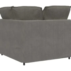 vidaXL Modulaire hoekmodule bank met kussens 100 cm lichtgrijs