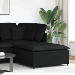vidaXL Modulaire voetenbank module 100x100x48 cm zwart