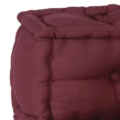 vidaXL Modulair Sofabet Stof Bordeaux 210 x 140 x 56 cm