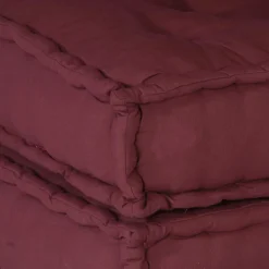 vidaXL Modulair Sofabet Stof Bordeaux 210 x 140 x 56 cm