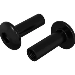 vidaXL Moffenmoeren 2 st Zwart M4 x 14,5 mm Metaal