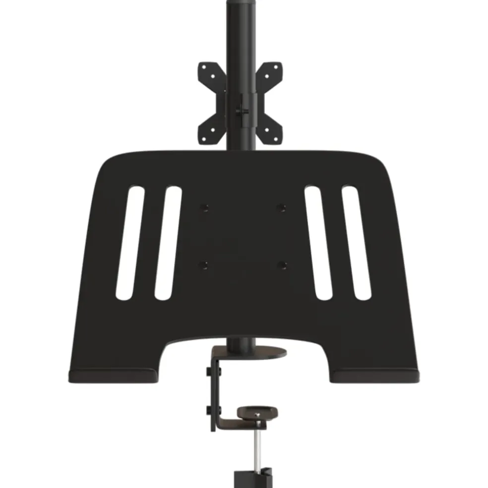 vidaXL Monitorbeugel VESA 75/100 mm zwart staal