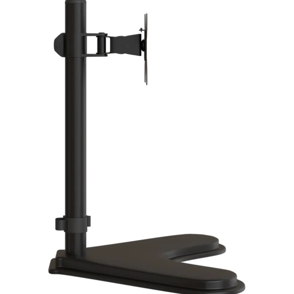 vidaXL Monitorbeugel VESA 75/100 mm zwart staal