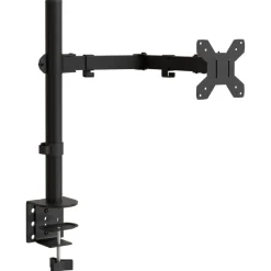 vidaXL Monitorbeugel VESA 75/100 mm zwart staal