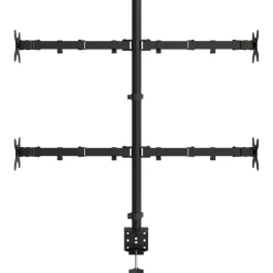 vidaXL Monitorbeugel VESA 75/100 mm zwart staal
