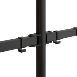 vidaXL Monitorbeugel VESA 75/100 mm zwart staal