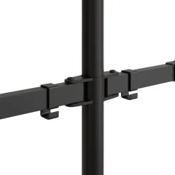 vidaXL Monitorbeugel VESA 75/100 mm zwart staal