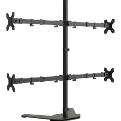vidaXL Monitorbeugel VESA 75/100 mm zwart staal