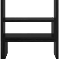 vidaXL Monitor Bureau Stand Zwart eiken 40 x 17 x 41 cm Bewerkt hout