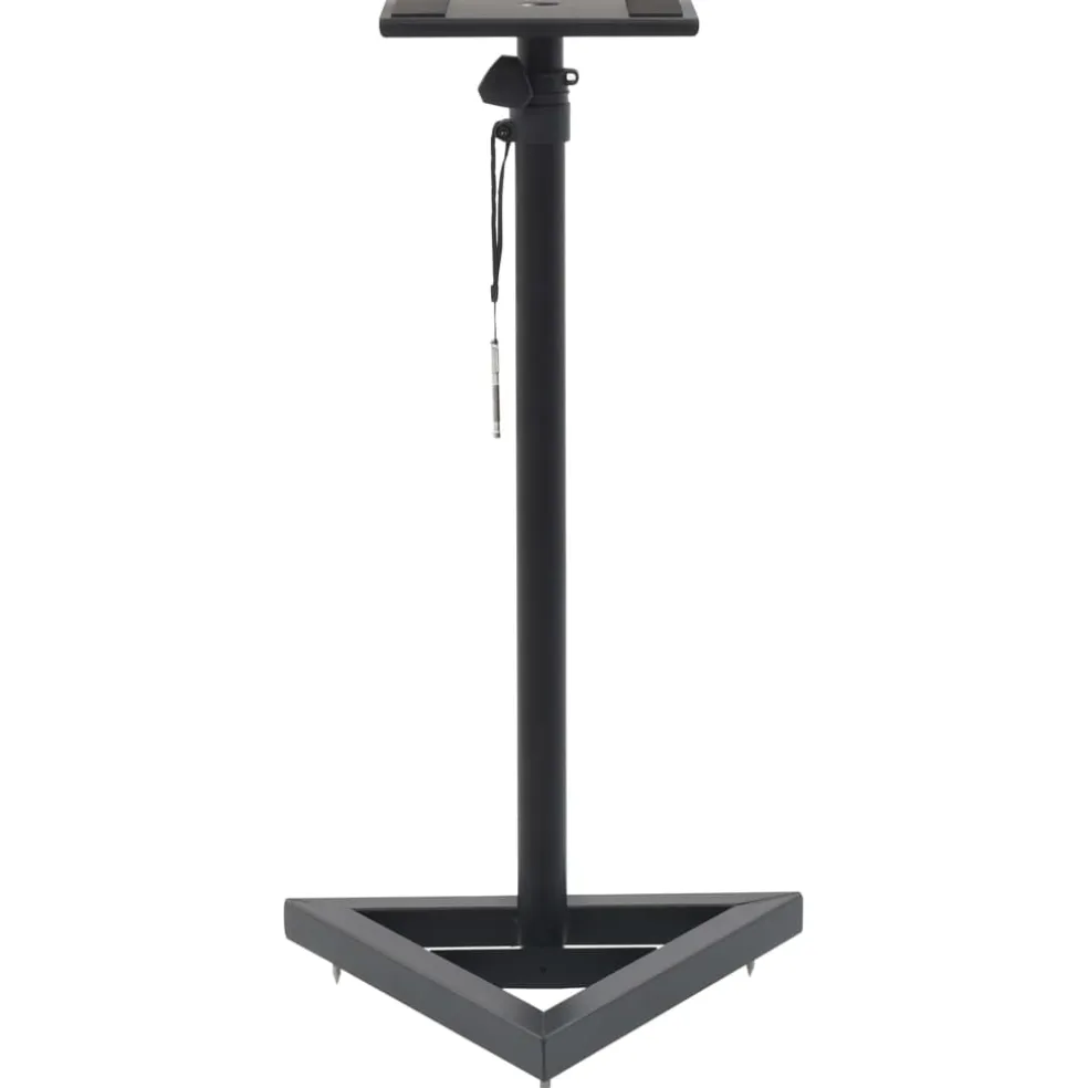 vidaXL Monitorspeakerstandaards 2 st staal zwart