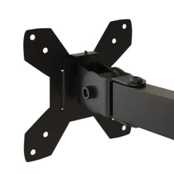 vidaXL Monitorstandaard dubbel VESA 75/100 mm staal zwart