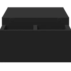 vidaXL Monitorstandaard met opbergruimte 70x27x15 cm hout zwart