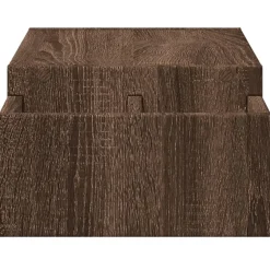 vidaXL Monitorstandaard met opbergruimte 70x27x15 cm hout bruin eiken