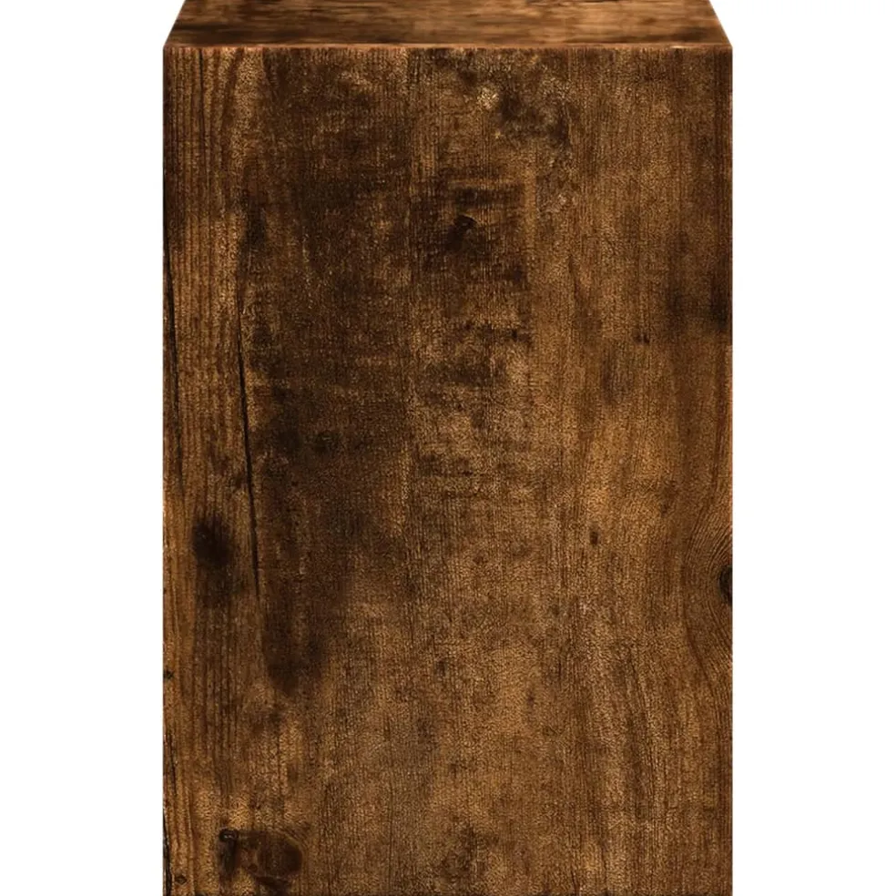 vidaXL Monitorstandaard met bureau-organizer hout gerookt eikenkleurig