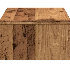 vidaXL Monitorstandaard met lades 50x27x15 cm bewerkt hout oud hout