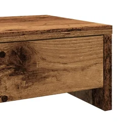 vidaXL Monitorstandaard met lades 50x27x15 cm bewerkt hout oud hout