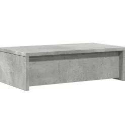 vidaXL Monitorstandaard met lades 50x27x15 cm bewerkt hout betongrijs