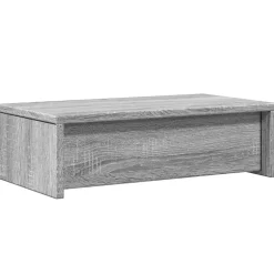 vidaXL Monitorstandaard met lades 50x27x15 cm hout grijs sonoma eiken