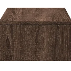 vidaXL Monitorstandaard met lades 50x27x15 cm hout bruin eikenkleurig
