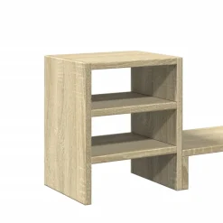 vidaXL Monitorstandaard met bureau-organizer bewerkt hout sonoma eiken