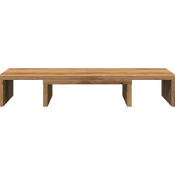 vidaXL Monitorstandaard verstelbaar 60x24x10,5cm hout artisanaal eiken