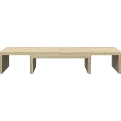 vidaXL Monitorstandaard verstelbaar 60x24x10,5 cm hout sonoma eiken