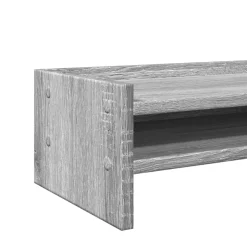 vidaXL Monitorstandaard 42x24x16 cm bewerkt hout grijs sonoma eiken
