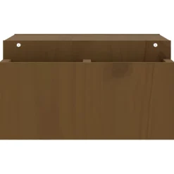 vidaXL Monitorstandaard 70x27,5x15 cm massief grenenhout honingbruin
