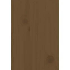 vidaXL Monitorstandaard 81x20x30 cm massief grenenhout honingbruin