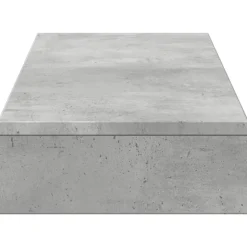 vidaXL Monitorstandaard 100x27x10 cm bewerkt hout betongrijs