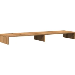 vidaXL Monitorstandaard 50x24x16 cm massief grenenhout wit