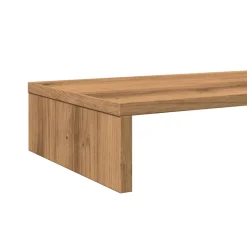 vidaXL Monitorstandaard 50x24x16 cm massief grenenhout wit