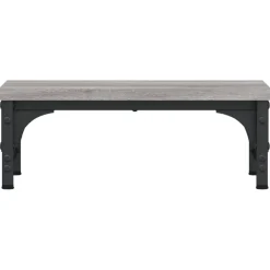 vidaXL Monitorstandaard 37x23x14 cm bewerkt hout grijs sonoma eiken