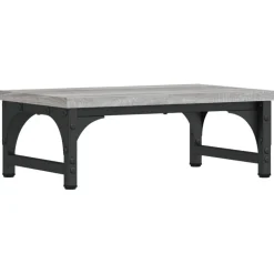 vidaXL Monitorstandaard 37x23x14 cm bewerkt hout grijs sonoma eiken