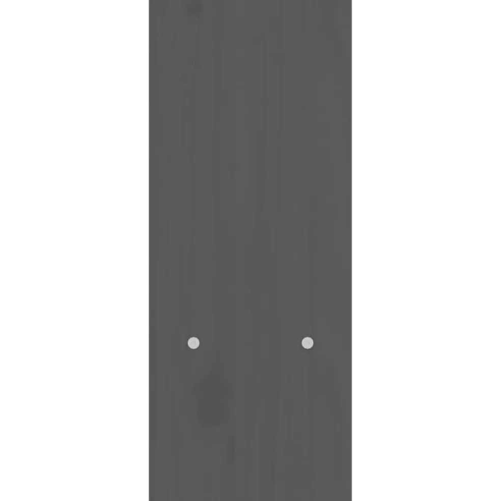 vidaXL Monitorstandaard (39-72)x17x43 cm massief grenenhout grijs