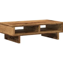 vidaXL Monitorstandaard 40x20x8 cm gehard glas en metaal wit