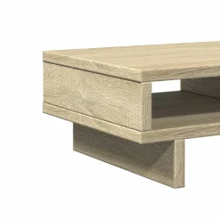 vidaXL Monitorstandaard 50x27x15 cm bewerkt hout sonoma eikenkleurig