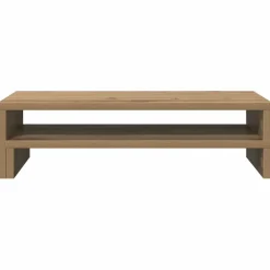 vidaXL Monitorstandaard 54x22x15 cm bewerkt hout artisanaal eikenkleur